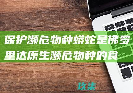 保护濒危物种：蟒蛇是佛罗里达原生濒危物种的食肉动物，它们的捕获有助于保护这些物种。(保护濒危物种的措施)